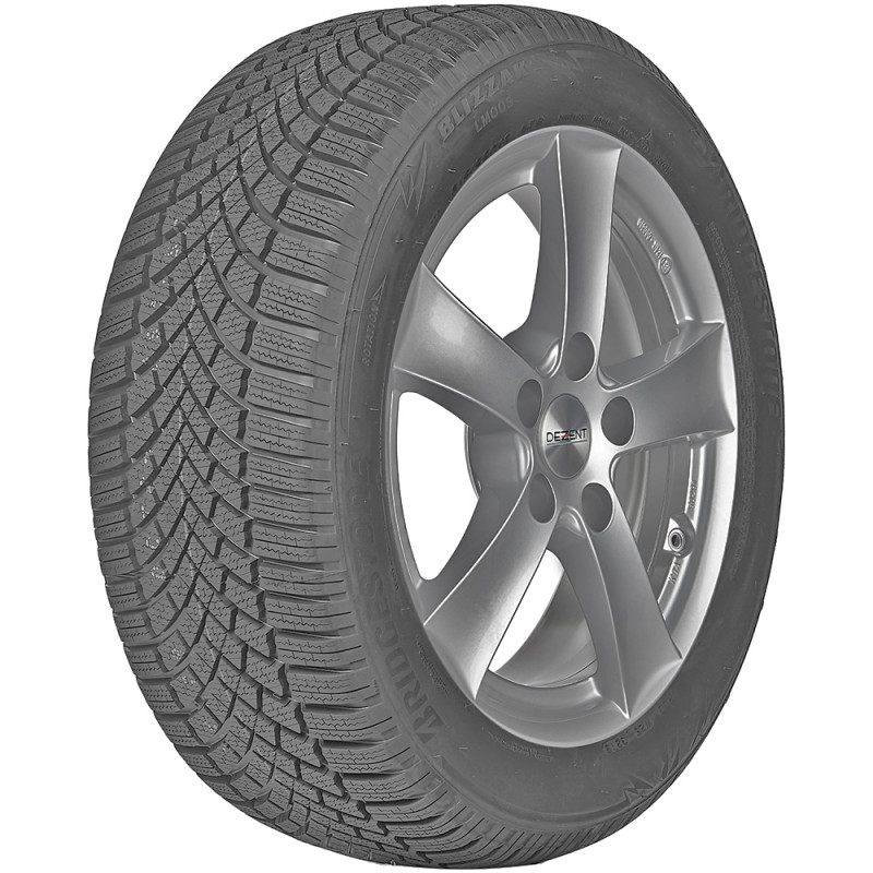 opona samochodowa zimowa Bridgestone BLIZZAK LM005 w rozmiarze 215/50R18 z indeksem nośności 92 i prędkości V - widok z boku