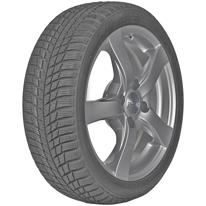 opona samochodowa zimowa Bridgestone BLIZZAK LM001 w rozmiarze 205/55R19 z indeksem nośności 97 i prędkości H - widok z boku