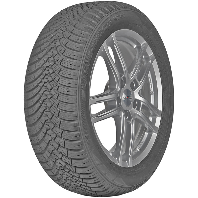 opona samochodowa zimowa Falken EUROWINTER HS01 w rozmiarze 225/45R18 z indeksem nośności 95 i prędkości W - widok z boku