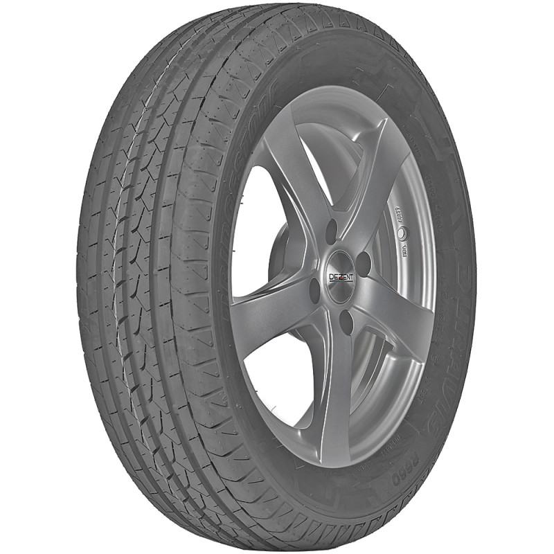 opona samochodowa letnia Bridgestone DURAVIS R660 w rozmiarze 195/65R16 z indeksem nośności 104 i prędkości T - widok z boku