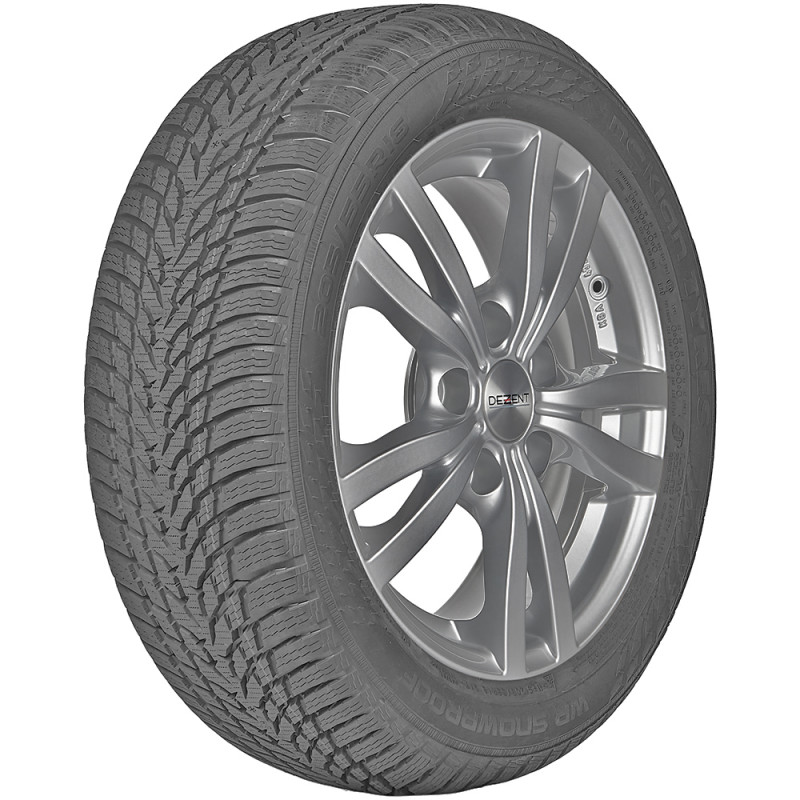 opona samochodowa zimowa Nokian WR SNOWPROOF w rozmiarze 175/65R17 z indeksem nośności 87 i prędkości H - widok z boku