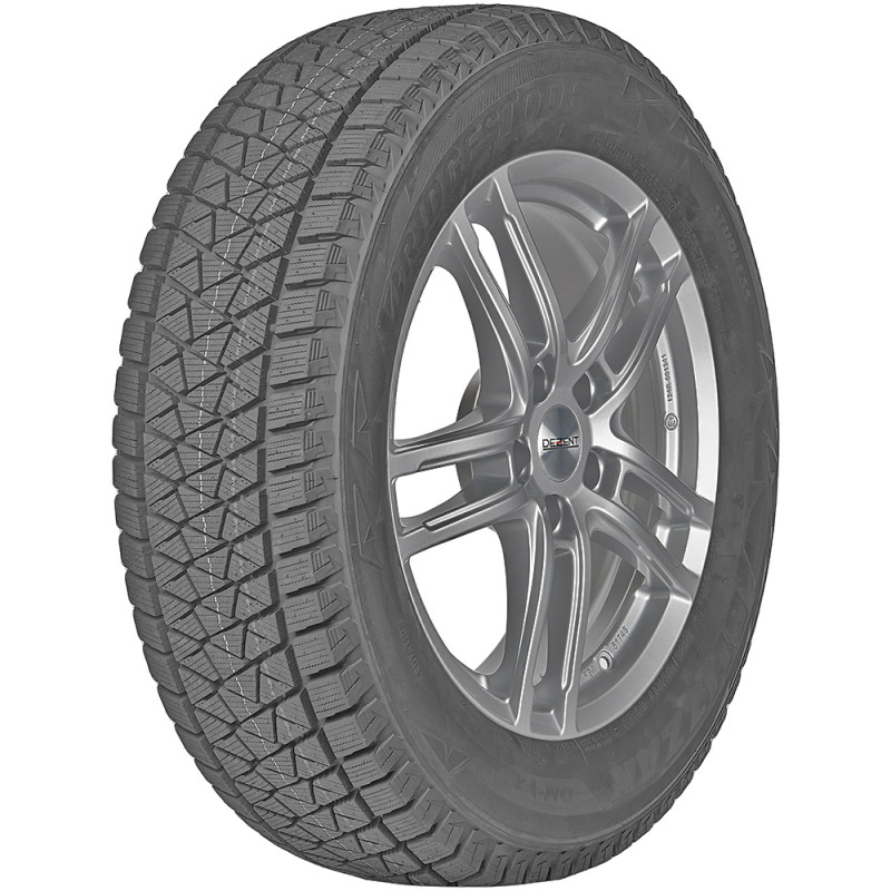 opona samochodowa zimowa Bridgestone BLIZZAK DM V2 w rozmiarze 275/50R22 z indeksem nośności 111 i prędkości T - widok z boku